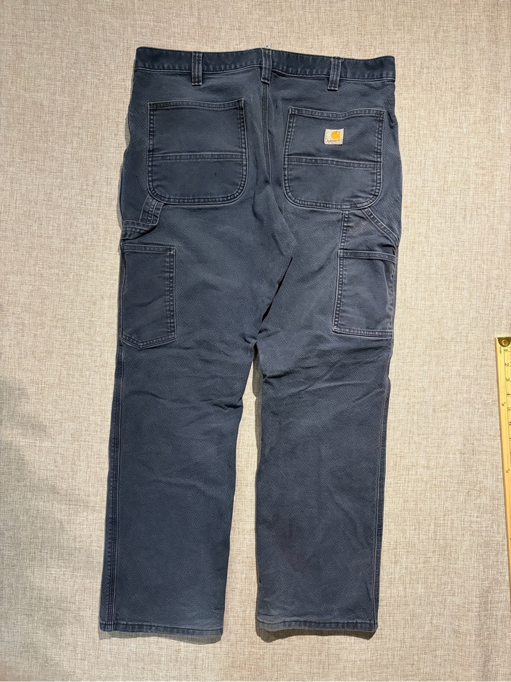 Carhartt Relaxed Fit Double Knee Work Pants Navy Blue 34x30 Carpenter Y2K